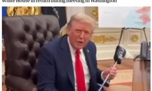 泽连斯基访美赠特朗普特殊高尔夫球杆，美方回赠白宫钥匙